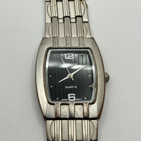 Silver & Black Terner Men's Watch - Picture 3 of 4